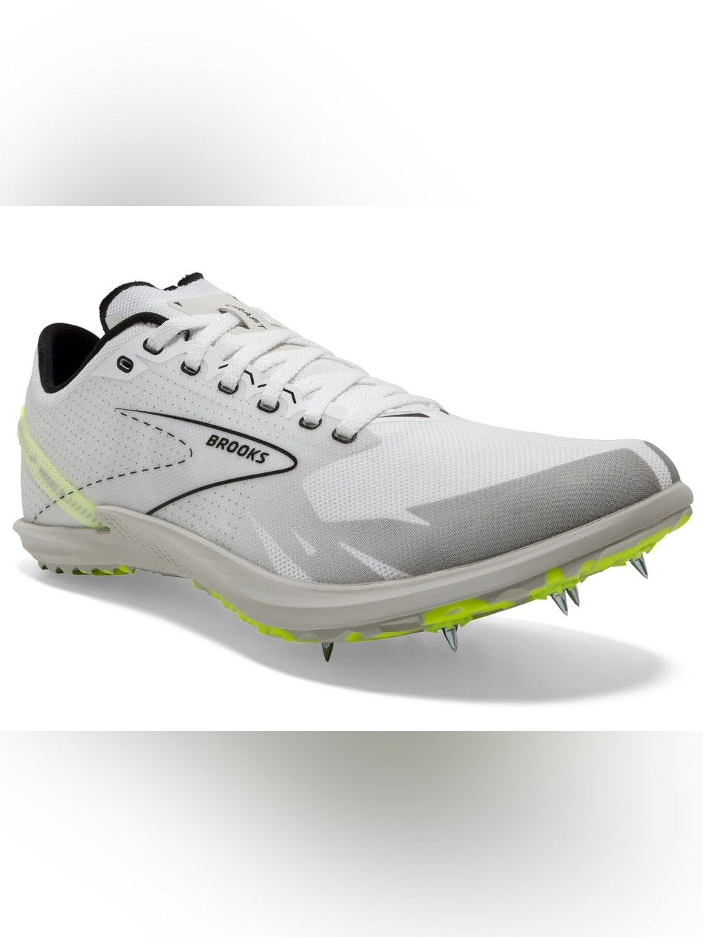 Brooks Draft XC Spikeless Track  Sneakers Spike with Neon Yellow Accents